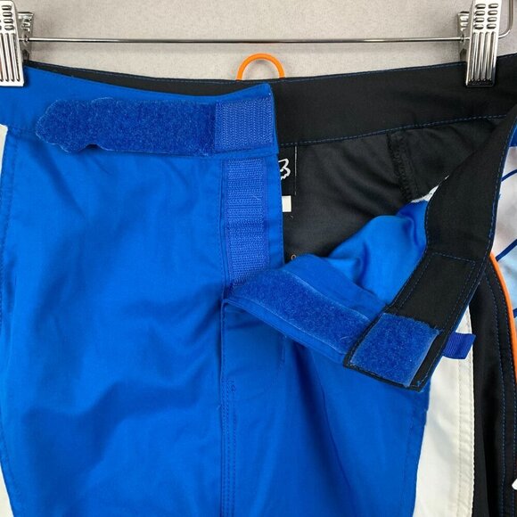 Fox Racing Mens Motocross Shorts 32 Blue Colorblock Cargo Zip Pockets Biking MTB - Picture 4 of 14